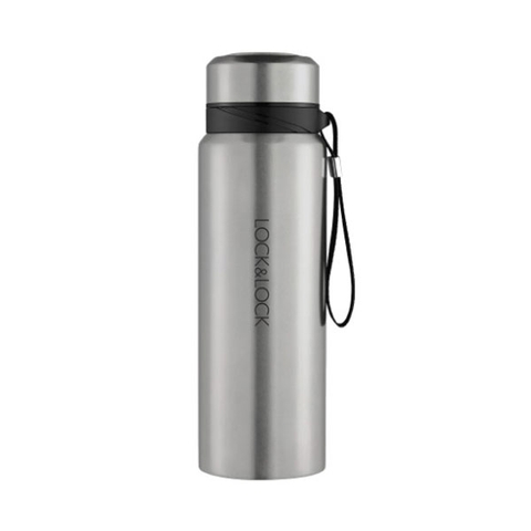 BÌNH GIỮ NHIỆT BẰNG THÉP KHÔNG GỈ LOCK&LOCK VACUUM BOTTLE 800ML LHC6180SLV (MÀU BẠC)