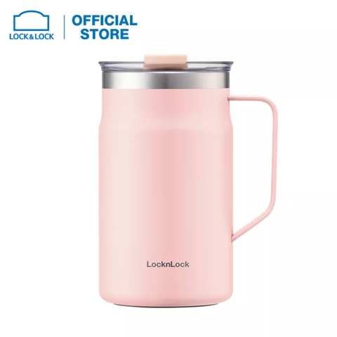 CA NƯỚC GIỮ NHIỆT LOCK&LOCK METRO TABLE MUG LHC4282PIK 600ML (MÀU HỒNG)