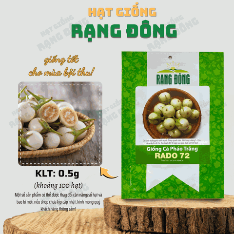 Hạt giống Cà Pháo Trắng