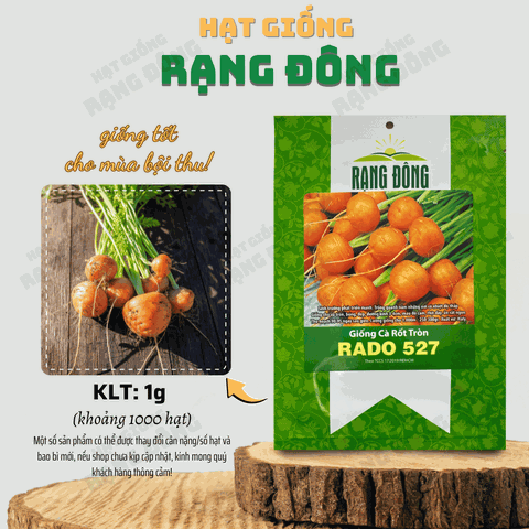 Hạt giống Cà Rốt Củ Tròn