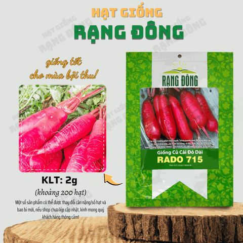 Hạt giống Củ Cải Đỏ Dài