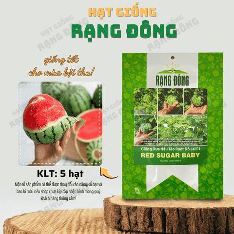 Hạt giống Dưa Hấu Táo Baby Ruột Đỏ Lai F1