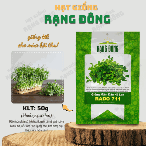 Hạt giống Rau Mầm Đậu Hà Lan