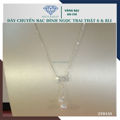 Dây chuyền ngọc trai nữ mặc áo dài đẹp VCNT06