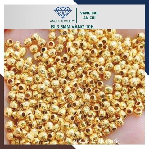 Charm bi vàng 10k size 3ly - bán sỉ toàn quốc