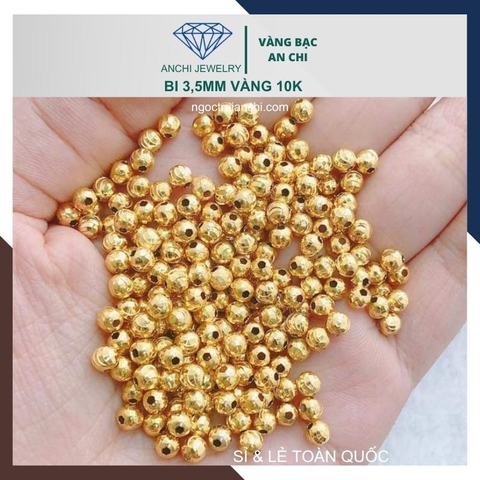 Charm bi vàng 10k size 3ly - bán sỉ toàn quốc