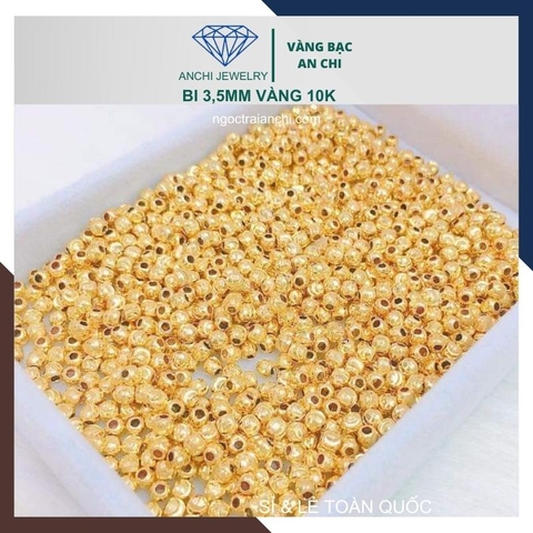 Charm bi vàng 10k size 3ly - bán sỉ toàn quốc