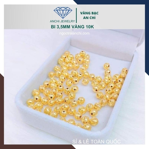 Charm bi vàng 10k size 3ly - bán sỉ toàn quốc