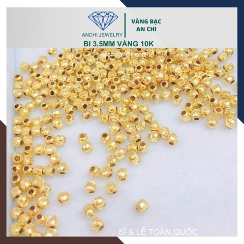 Charm bi vàng 10k size 3ly - bán sỉ toàn quốc