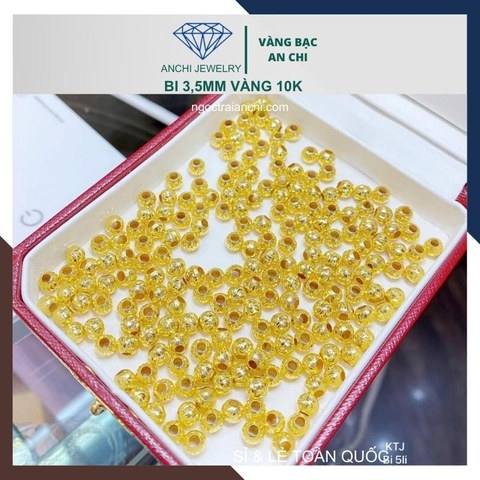 Charm bi vàng 10k size 3ly - bán sỉ toàn quốc