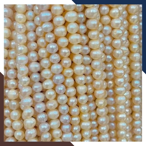 Sỉ chuỗi ngọc trai nguyên liệu 8-9mm màu trắng hồng tím làm vòng cổ vòng tay mã AC210