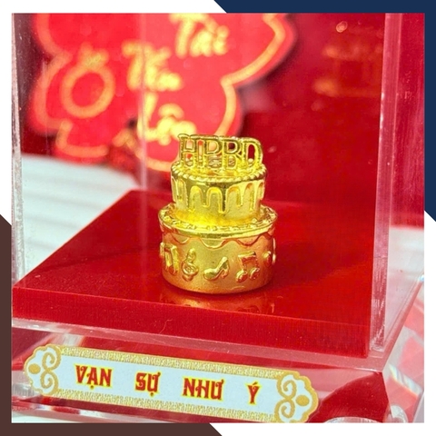 Bánh Sinh Nhật Bằng Vàng 9999 Mã QTV08 - Quà Sinh Nhật Ý Nghĩa Vượt Xa Mọi Lời Chúc