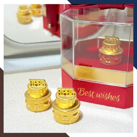 Bánh Sinh Nhật Bằng Vàng 9999 Mã QTV08 - Quà Sinh Nhật Ý Nghĩa Vượt Xa Mọi Lời Chúc