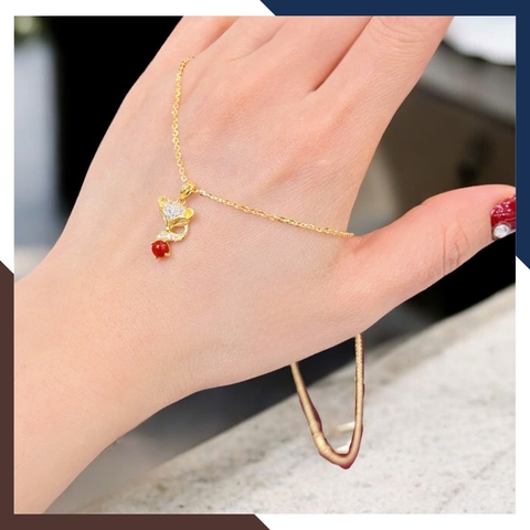 BTSV36 – Bộ Trang Sức Hồ Ly Vàng 10K Phối Trọn 4 Món, Dễ Đeo & Đồng Điệu Phong Cách