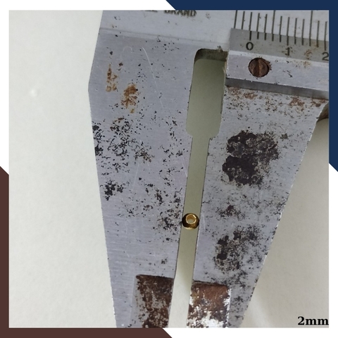 Bi vàng 18k size 2mm mã 2AC45