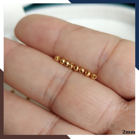 Bi vàng 18k size 2mm mã 2AC45