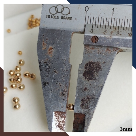 Bi vàng 18k size 3mm mã 3AC55