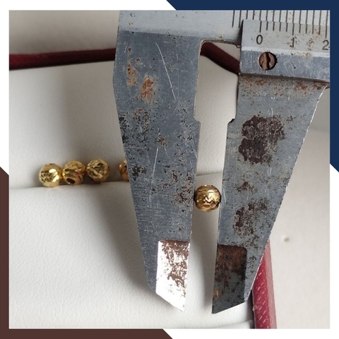 Bi vàng tây 10k size 4mm kiểu phay xoắn mã 105TL035