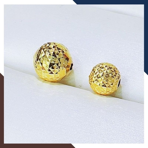 Bi vàng tây 10k size 8mm và 10mm kiểu phay xoắn mã 19V27