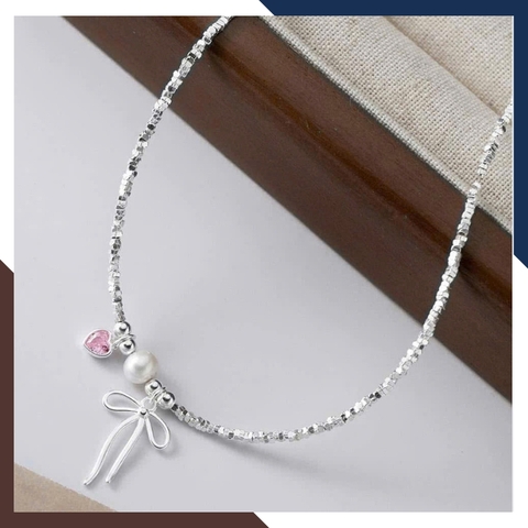 Bộ Dây Chuyền Ngọc Trai Thật Phối Vụn Bạc Cho Nữ BTSNT143 – Duyên Dáng, Dịu Dàng & Nữ Tính