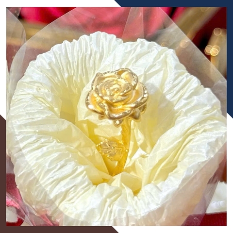 Bó Hoa Hồng Bằng Vàng 24k 9999 Mã QTV20 - Quà Tặng Bạn Gái Thể Hiện 1 Tình Yêu Vĩnh Cửu