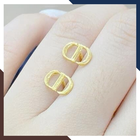 Bộ trang sức Dior vàng tây 10k gồm vòng tay, nhẫn và bông tai mã TL1764127