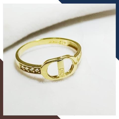 Bộ trang sức Dior vàng tây 10k gồm vòng tay, nhẫn và bông tai mã TL1764127