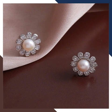 Bộ Trang Sức Ngọc Trai Bạc 925 Hình Hoa Cho Nữ BTSNT146 – Đẹp Mọi Góc Nhìn