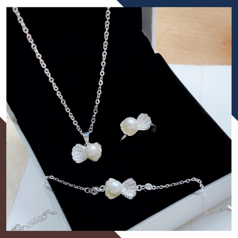 Bộ Trang Sức Ngọc Trai Bạc Hình Vỏ Sò BTSNT165 – Trẻ Trung & Duyên Dáng, Thu Hút Mọi Ánh Nhìn