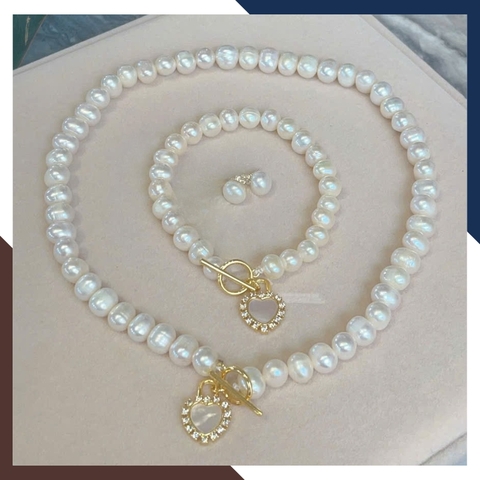 Bộ Trang Sức Ngọc Trai Choker BTSNT119 - Nhiều Mẫu Độc Đáo, Dẫn Đầu Xu Hướng