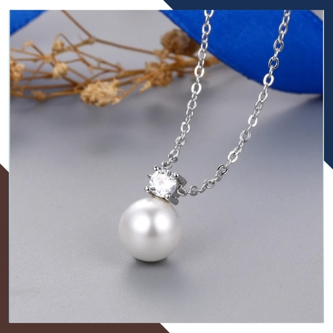 Bộ trang sức ngọc trai bạc xi kim cao cấp mã D310B230