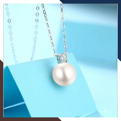 Bộ trang sức ngọc trai bạc xi kim cao cấp mã D310B230