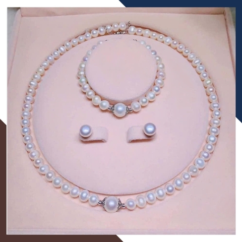 Bộ Trang Sức Ngọc Trai Trẻ Trung, Thanh Lịch Mã BTSNT109 | Ngọc Trai Thật