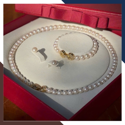 Bộ Trang Sức Ngọc Trai Trẻ Trung, Thanh Lịch Mã BTSNT109 | Ngọc Trai Thật