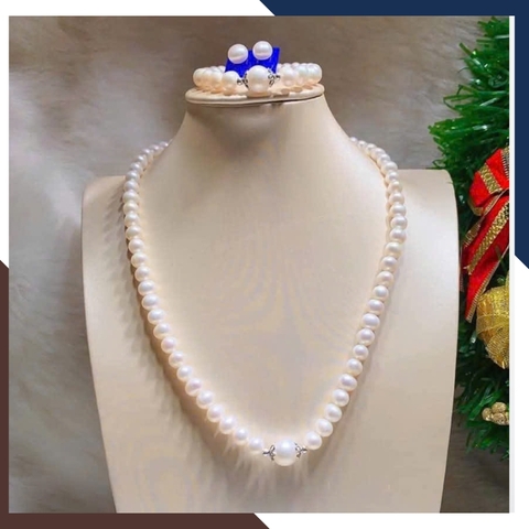 Bộ Trang Sức Ngọc Trai Trẻ Trung, Thanh Lịch Mã BTSNT109 | Ngọc Trai Thật