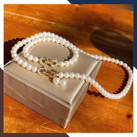 Bộ Trang Sức Ngọc Trai Trẻ Trung, Thanh Lịch Mã BTSNT109 | Ngọc Trai Thật