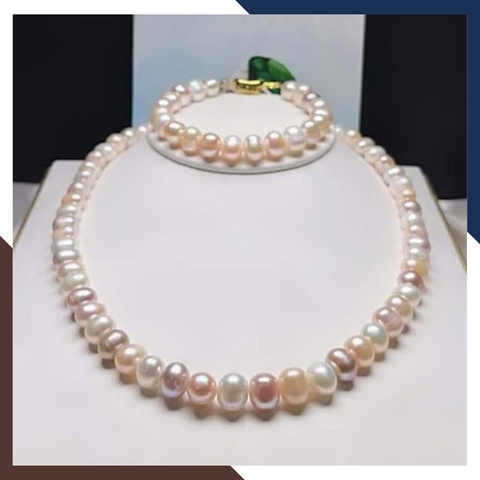 Bộ Trang Sức Ngọc Trai Tứ Quý BTSNT87 | Ngọc Trai Thật