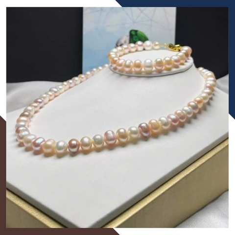 Bộ Trang Sức Ngọc Trai Tứ Quý BTSNT87 | Ngọc Trai Thật