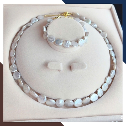 Bộ Vòng Ngọc Trai Dị Cho Nữ Trẻ Trung, Cá Tính BTSNT140 – Cho Nàng Yêu Phong Cách Tự Do