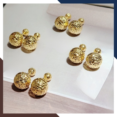 Bông tai Dior vàng tây 10k cho nữ đẹp mã 101214MM