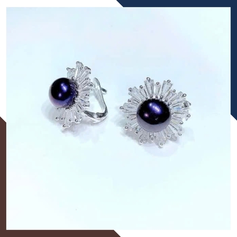 Bông Tai Ngọc Trai Bạc BTNT108 Vẻ Đẹp Tinh Tế, Thời Thượng