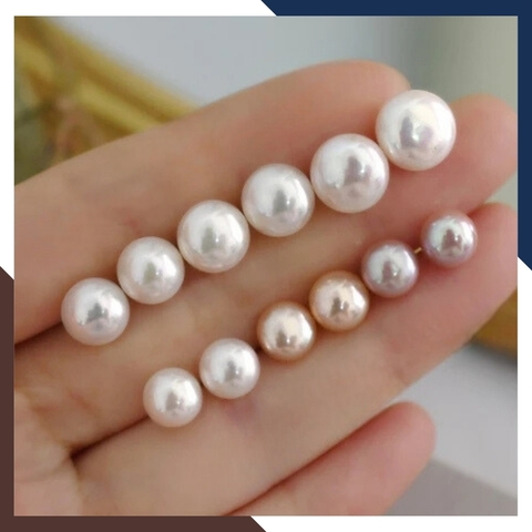 Bông tai ngọc trai bạc nụ 7-8mm cho nữ đẹp mã 78AC90