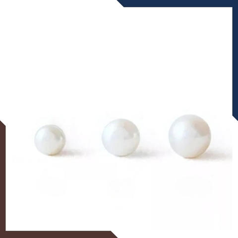 Bông tai ngọc trai nụ bạc nhỏ 3mm cho nữ đẹp mã K20TD34