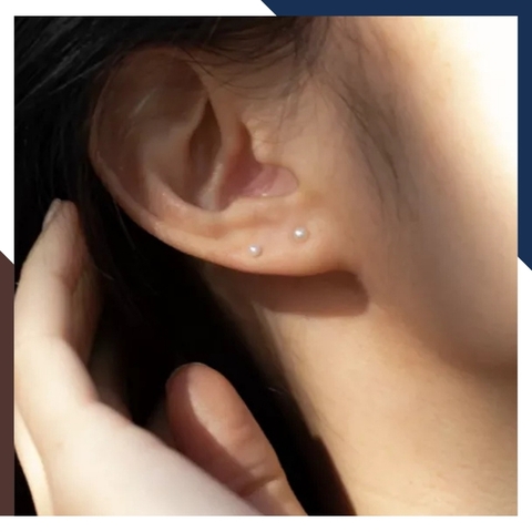 Bông tai ngọc trai nụ bạc nhỏ 3mm cho nữ đẹp mã K20TD34