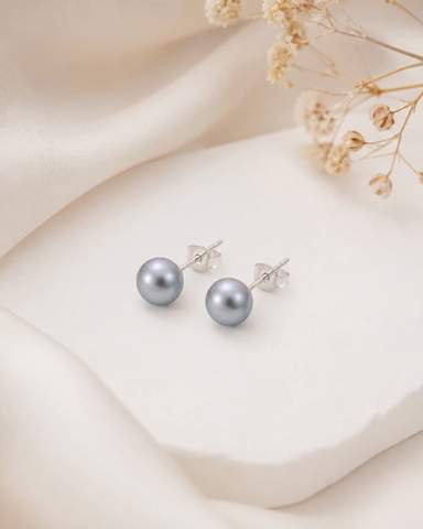 Bộ Trang Sức Ngọc Trai Màu Xám Cao Cấp BTSNT255 – Quiet Luxury Thanh Lịch Và Hiện Đại