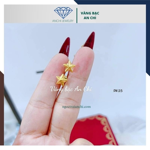 Bông tai ngôi sao vàng tây 10k cho nữ mã TL25