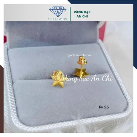 Bông tai ngôi sao vàng tây 10k cho nữ mã TL25