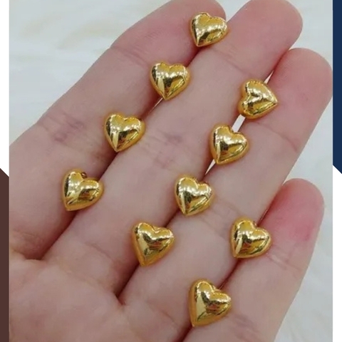 Bông tai trái tim vàng tây 10k mã BTV03