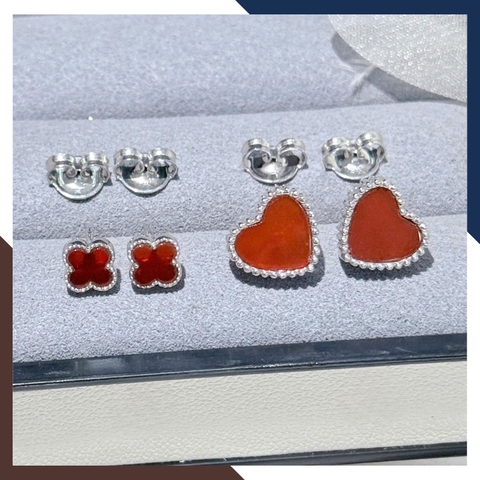 Bông Tai Vàng Trắng 10k Cho Nữ Hình Trái Tim BTV196 – Quà Tặng Ngọt Ngào Dành Cho Nàng