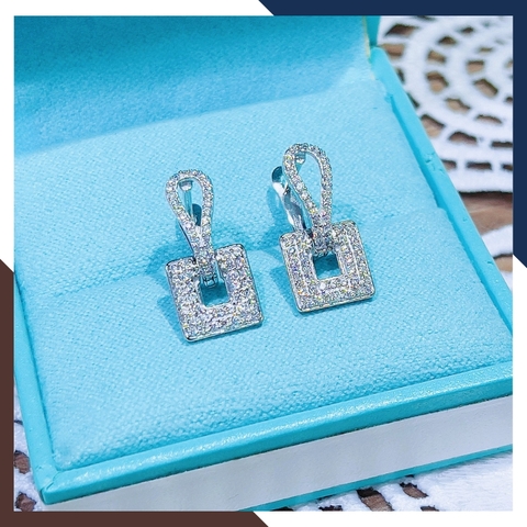 Bông Tai Vàng Trắng 10k Nhiều Mẫu Cho Nữ BTV185 – Hiện Đại, Trẻ Trung, Độc Đáo, Cá Tính